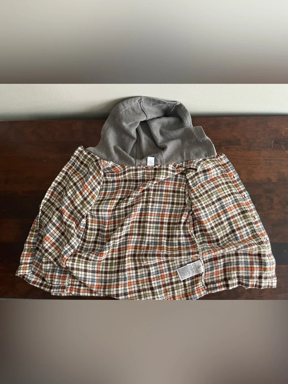 Toddler Boys NWT 5T Multi-Colored Old Navy Hooded Flannel Shirt